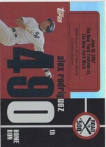 2007 Topps Alex Rodriguez Road to 500 #ARHR490 Alex Rodriguez