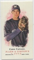 2007 Topps Allen & Ginter Mini A and G Back #283 Chris Capuano