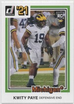 2021 Panini Chronicles Draft Picks Orange #30 Kwity Paye