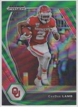 2021 Panini Prizm Draft Picks Green Prizm #48 Ceedee Lamb