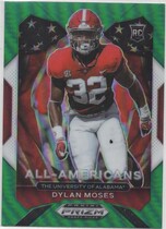 2021 Panini Prizm Draft Picks Green Prizm #190 Dylan Moses