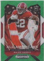 2021 Panini Prizm Draft Picks Green Wave Prizm #193 Najee Harris