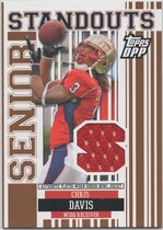 2007 Topps Draft Picks and Prospects Senior Standout Jersey #SS-CD Chris Davis