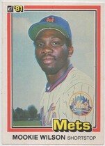 1981 Donruss Base Set #575 Mookie Wilson