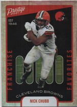 2021 Panini Prestige Franchise Favorites #FF-5 Nick Chubb