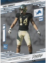 2021 Panini Prestige #235 Sage Surratt