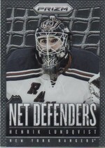 2013 Panini Prizm Net Defenders #ND-1 Henrik Lundqvist