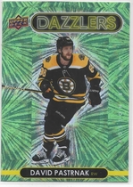 2021 Upper Deck Dazzlers Green #DZ-5 David Pastrnak