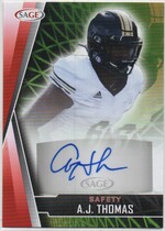 2022 SAGE Autos Red #A-AJT A.J. Thomas