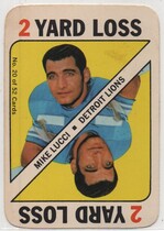 1971 Topps Game Inserts #20 Mike Lucci