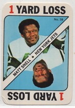 1971 Topps Game Inserts #38 Matt Snell