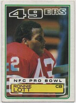 1983 Topps Base Set #168 Ronnie Lott