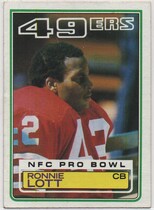 1983 Topps Base Set #168 Ronnie Lott