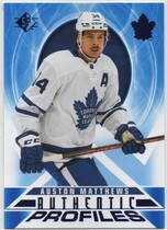 2020 SP Authentic Profiles Blue #AP-20 Auston Matthews