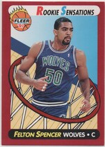 1991 Fleer Rookie Sensations #6 Felton Spencer