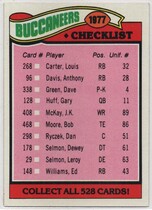 1977 Topps Base Set #227 Buccaneers Checklis