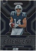 2022 Panini Prizm Emergent #18 Alec Pierce