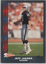 1992 Pacific Picks The Pros Silver #22 Jeff Jaeger