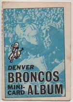1969 Topps Mini-Albums Inserts #20 Denver Broncos