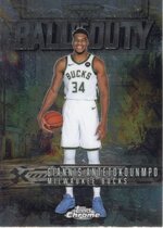 2025 Topps Chrome Ball of Duty #BD-4 Giannis Antetokounmpo