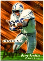 1995 Ultra Ultrabilities #11 Barry Sanders