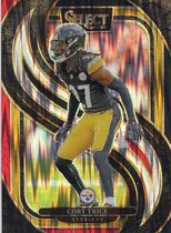 2024 Panini Select Black and Red Shock Prizm #140 Cory Trice