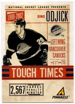 2011 Panini Pinnacle Tough Times #8 Gino Odjick