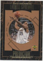 1995 Upper Deck Predictor Player of the Month Redemption #R8 Latrell Sprewell