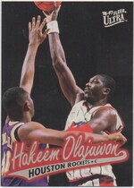 1996 Ultra Base Set #42 Hakeem Olajuwon