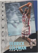 1993 Upper Deck Team MVP #17 Derrick Coleman