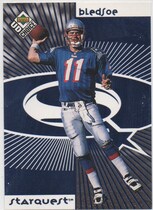 1998 Upper Deck Choice Starquest/Rookquest Blue 1 Star #SR02 Drew Bledsoe|Ryan Leaf