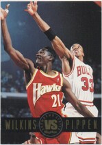 1993 SkyBox Showdown Series #SS9 D Wilkins vs Pippen