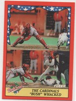 1988 Fleer World Series #2 Randy Bush|Tony Pena