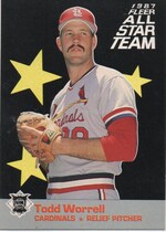 1987 Fleer All Stars #8 Todd Worrell
