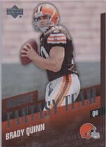 2007 Upper Deck Rookie Fantasy Team #RFT-BQ Brady Quinn