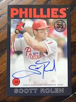 2021 Topps 1986 Topps Autos Black #86A-SR Scott Rolen