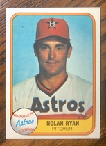 1981 Fleer Base Set #57 Nolan Ryan