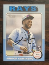 2024 Topps Heritage Mini Blue #267 Junior Caminero