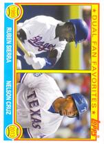 2013 Topps Archives Dual Fan Favorites #DFF-SC Nelson Cruz|Ruben Sierra
