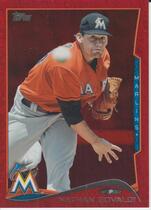 2014 Topps Red Hot Foil Series 2 #570 Nathan Eovaldi