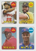 2013 Topps Archives Four-In-One #69S-BPDS Darryl Strawberry|Dave Parker|Don Baylor|Eric Davis