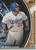 2016 Topps Update 500 HR Futures Club Gold #500-9 Adrian Gonzalez