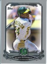 2013 Topps The Elite Silver #TE-8 Rickey Henderson