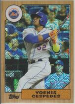 2017 Topps Silver Pack 1987 Topps Chrome Refractor #87-YC Yoenis Cespedes