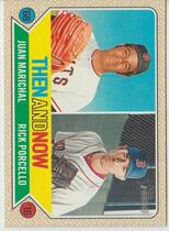 2017 Topps Heritage Then and Now #TAN-8 Juan Marichal|Rick Porcello