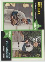 2012 Topps Heritage Then and Now #KV Justin Verlander|Sandy Koufax