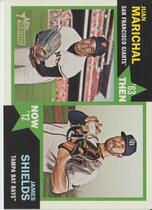 2012 Topps Heritage Then and Now #TN-MS James Shields|Juan Marichal