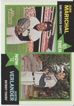2012 Topps Heritage Then and Now #TN-MV Juan Marichal|Justin Verlander