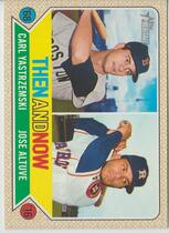 2017 Topps Heritage Then and Now #TAN-11 Carl Yastrzemski|Jose Altuve
