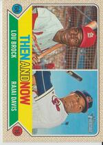 2017 Topps Heritage Then and Now #TAN-13 Lou Brock|Rajai Davis